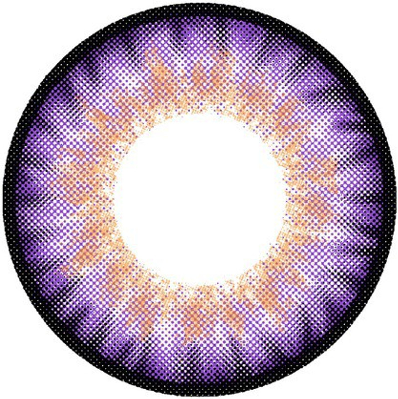 truom coloured violet Monthly(0.00, Colored Contact Lenses, Pack of 1)