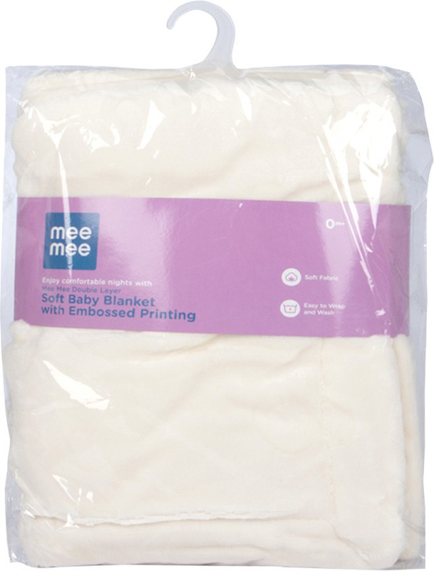 MeeMee Solid Double Blanket(Cotton, Cream) MeeMee Solid Double Blanket(Cotton, Cream)