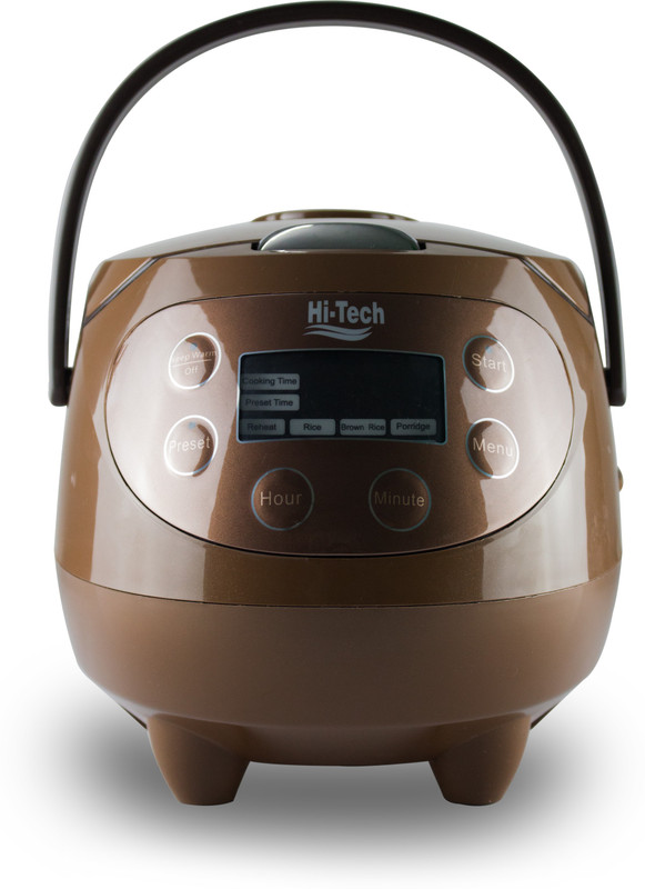 Hi-Tech 0101 Travel Cooker, Egg Cooker, Food Steamer, Egg Boiler, Rice Cooker(1.5 L, Brown)