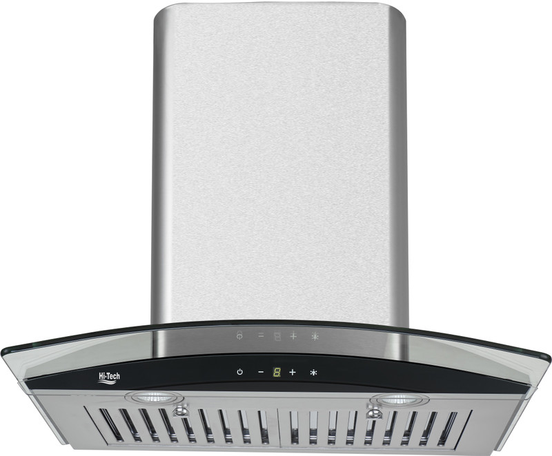 Hi-Tech 0304 Wall Mounted Chimney(SIlver, Black 1000 CMH)