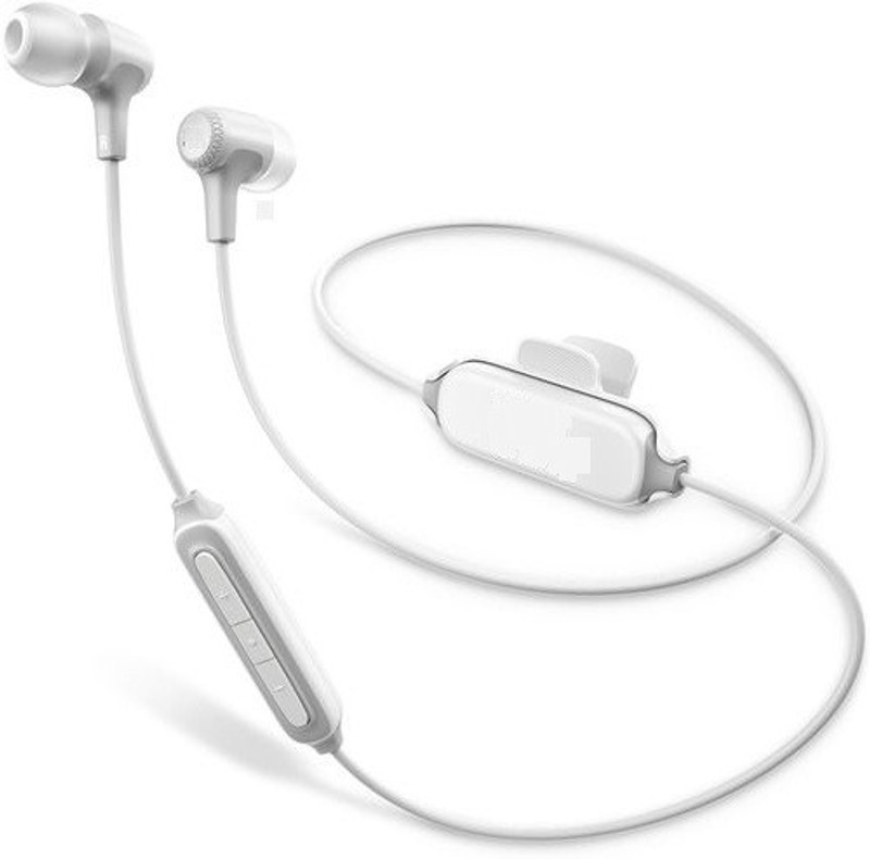 handh E25BT Bluetooth Headset with Mic(White, In the Ear)