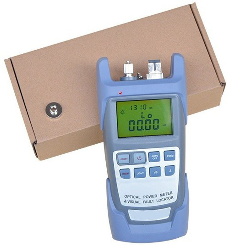 techno 2 In 1 Fiber Optic Power Meter With 10Km Laser Source Visual Fault Locator10Mw Optical Power Meter Fiber Optical, Laser Optical Vfl Digital Multimeter(Blue 8000 Counts)