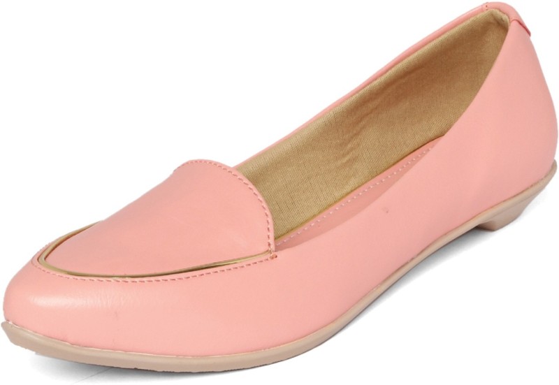 Marc Loire Marc Loire Women's Pink Solid Almond Toe Slip On Ballerina...