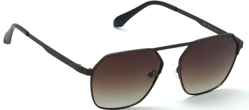 FIZAN Retro Square Sunglasses(Brown)