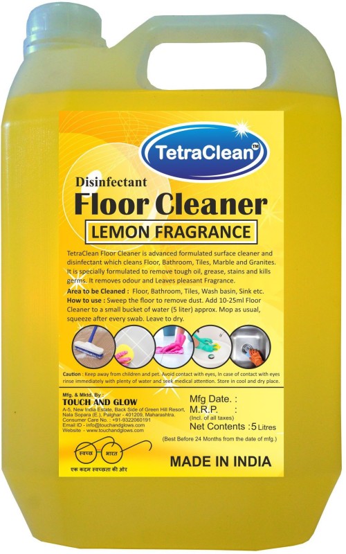 TetraClean Lemon Disinfectant Floor Cleaner Lemon(5 L) RS.2100 (52.00% Off) - Flipkart
