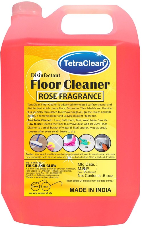 TetraClean Rose Disinfectant Floor Cleaner Rose(5 L) RS.2100 (52.00% Off) - Flipkart