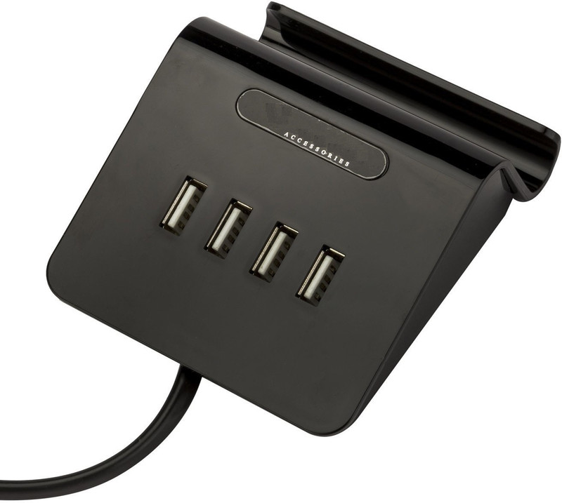Benison India Call one Mobile Charging Table Top Dock with 4 charging USB HUB(3.1A Output) Dock(Black)