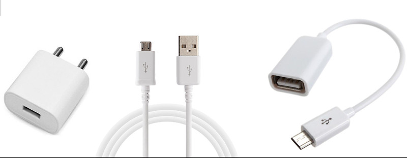 cartbug Wall Charger Accessory Combo for All Android Mobile, Samsung, Sony, Motorola, HTC, Gionee, coolpad, Lenovo, Mobile, Tablet, Computer, Laptop(White)