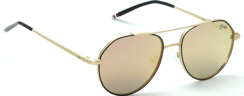 FIZAN Aviator, Round Sunglasses(Pink)