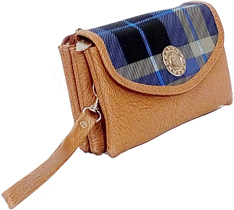 kd collections Women Casual Multicolor Artificial Leather Wrist Wallet(5 Card Slots)