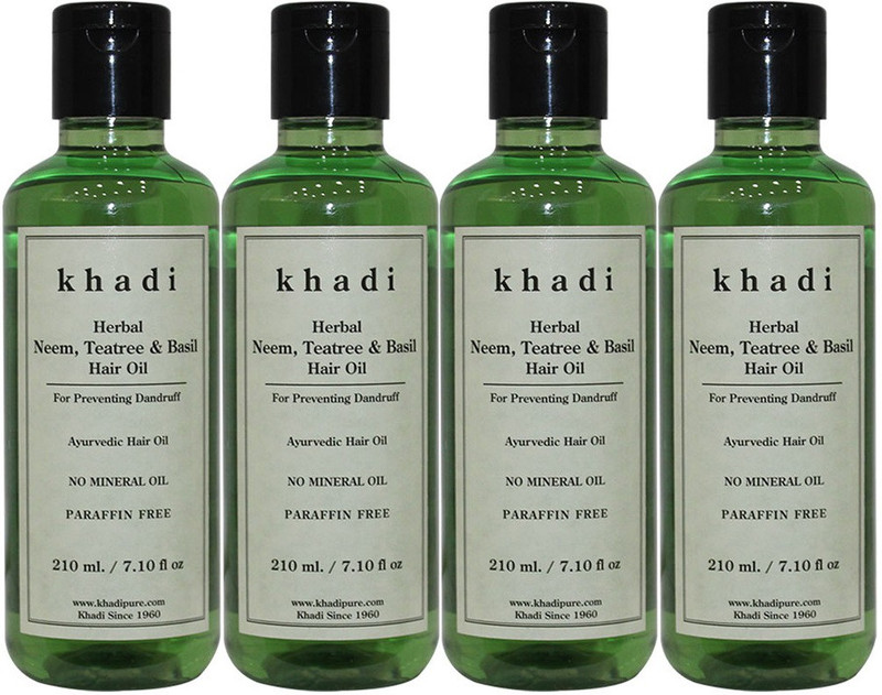 Khadi Herbal Neem, Teatree & Basil Hair Oil(840 ml)