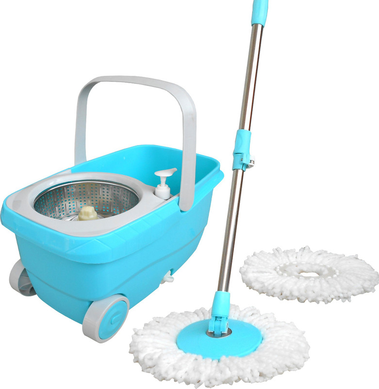 wcse Trolley Wheel superb Wet & Dry Mop(Blue)