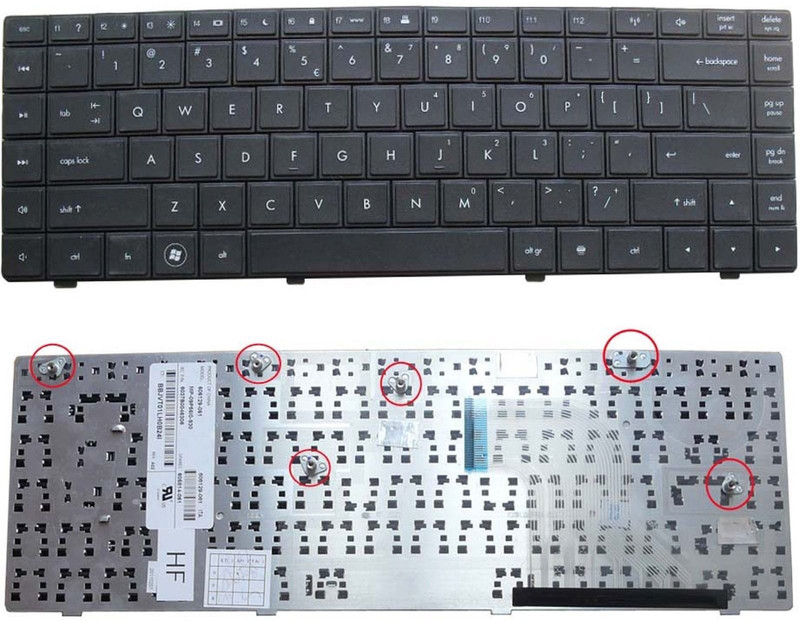 Regatech Compaq 620 621 625 Laptop Keyboard Replacement Key