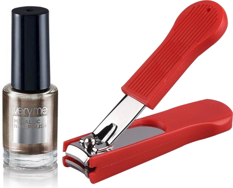 Oriflame Sweden Very Me Metallic Nail Polish Twilight Dust (30830) With Nail Cutter(Set of 2)
