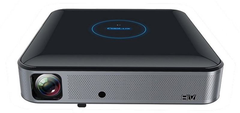MBOX S3 DLP Home Theater Projector 1100 ANSI 1280 x 800P 4K UHD 2.4 / 5GHz WiFi Auto Focus Bluetooth 4.0 Home Cinema 1100 lm DLP Corded Mobiles Portable Projector(Black)