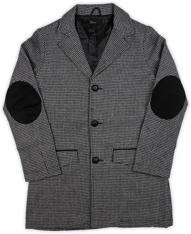 United Colors of Benetton Full Sleeve Woven, Houndstooth Baby Boys Jacket