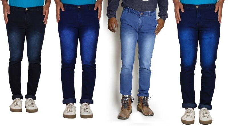 TYCON Slim Men Multicolor Jeans(Pack of 4)