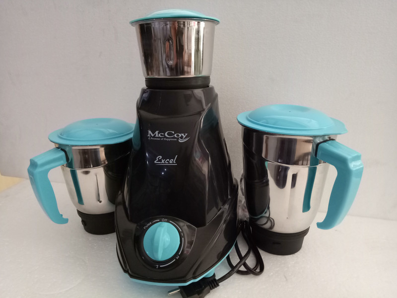 mccoy EXCEL SERIES EXCEL 500 W Mixer Grinder(Black, 3 Jars)