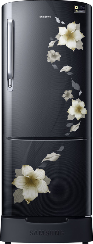 Samsung 192 L Direct Cool Single Door 3 Star Refrigerator(Star Flower black, RR20M282ZB2/NL,RR20M182ZB2/HL)