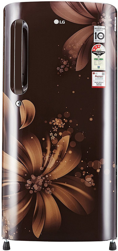 LG 190 L Direct Cool Single Door 3 Star Refrigerator(Hazel Aster, GL-B201AHAW) LG 190 L Direct Cool Single Door 3 Star Refrigerator(Hazel Aster, GL-B201AHAW)
