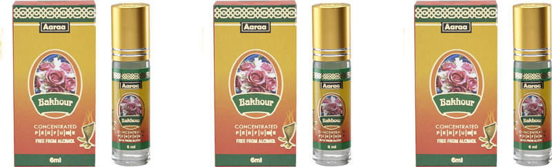 Aaraa Bakhour Concentrated Perfume(6ml, Pack of 3) Floral Attar(Islamic Bakhur)