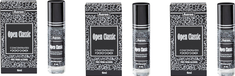 Aaraa Open Classic Concentrated Perfume(6ml, Pack of 3) Floral Attar(Spicy)