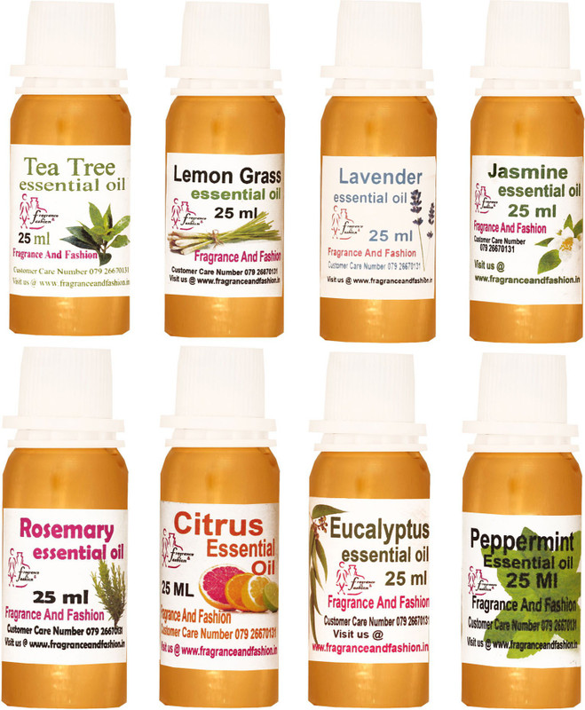 Fragrance And Fashion Tea Tree, Lemon Grass, Lavender, Jasmine,Rosemary,Citrus, Eucalyptus, Peppermint(200 ml)