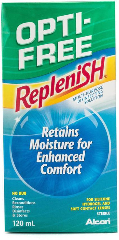 Alcon OPTI- FREE Replenish Multi Purpose Disinfecting Solution(120 ml)