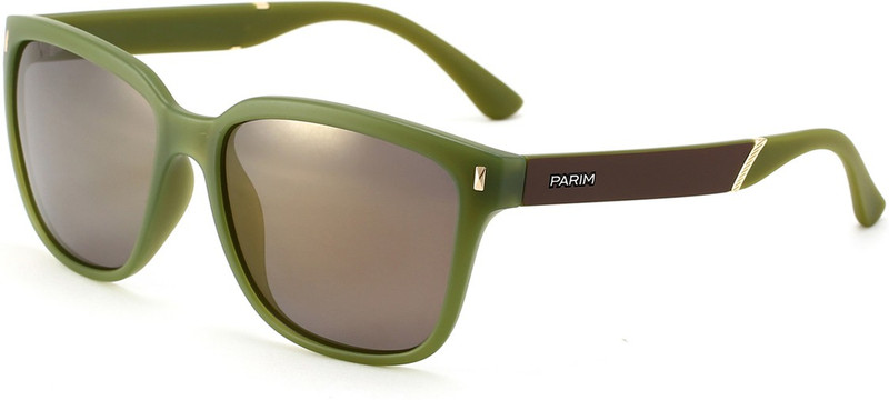 PARIM Rectangular Sunglasses(Golden)