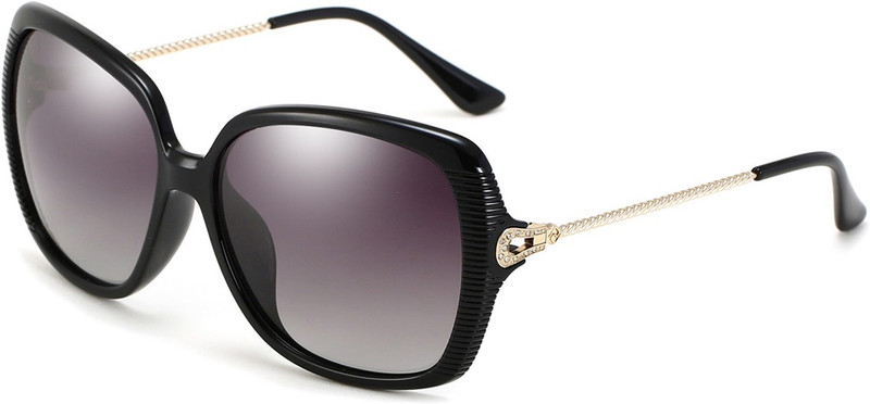 PARIM Rectangular, Over-sized Sunglasses(Grey)