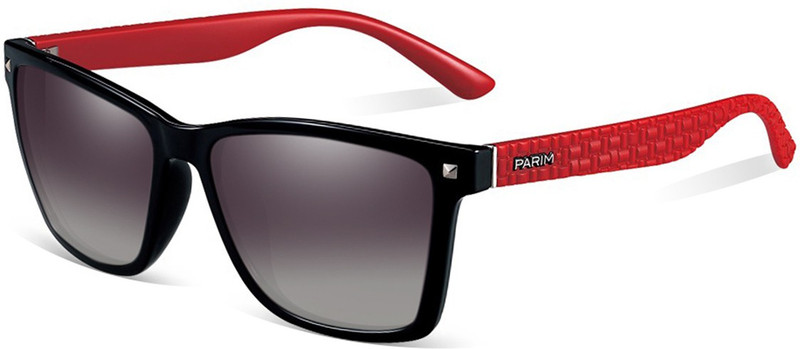 PARIM Rectangular, Wayfarer Sunglasses(Grey)