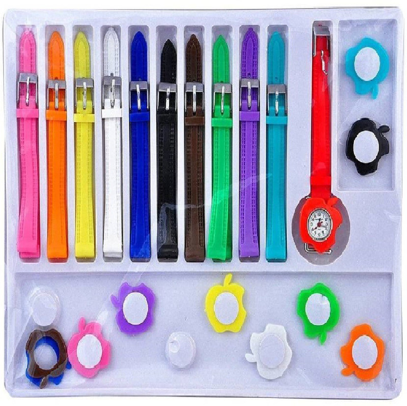 rkinso YT70R-Faas Mmulti Belt Colour & Dail Apple Watch For Kids Watch - For Girls Analog Watch  - For Girls