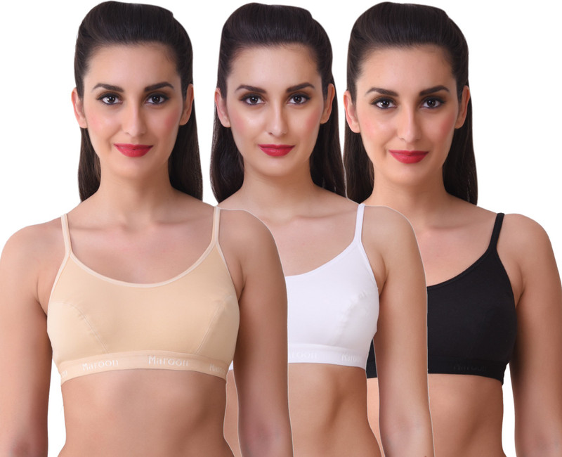 Maroon bySK Dreams SK Dreams Women Sports Heavily Padded Bra(Multicolor)