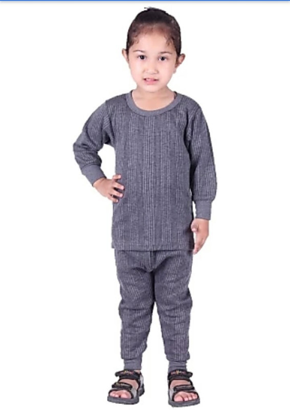 dicxy scott Top - Pyjama Set For Boys & Girls(Grey, Pack of 1)