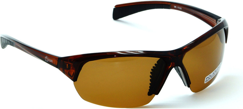 FIZAN Sports, Wrap-around Sunglasses(Brown)