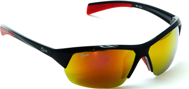 FIZAN Sports, Wrap-around Sunglasses(Red)