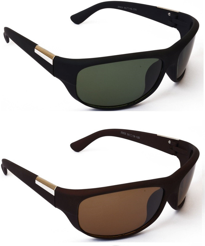 Sunrayz Wrap-around Sunglasses(Multicolor)
