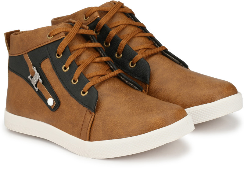 bigfox High-Top Arch Sneakers For Men(Tan)
