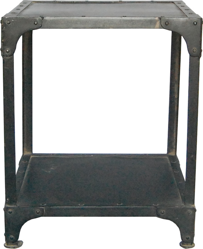 handicrafts factory Metal Side Table(Finish Color - black)