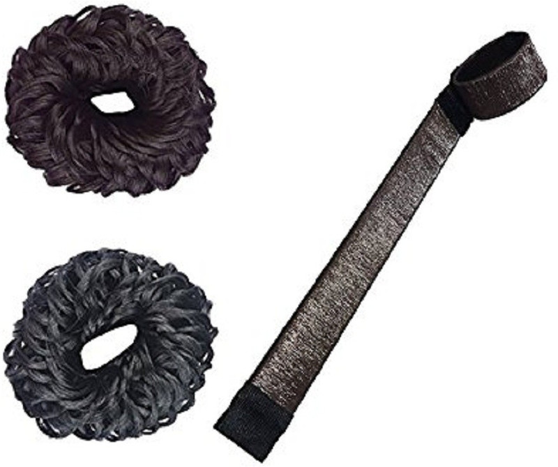 Confidence Fancy Hair Accessory Juda (Bun) Shaper Donut Hair Styling Curler Roller Hairstyle Tools, French Twist Doughnuts For Women And Girls Hair Accessories (2Pcs) Hair Accessory Set(Black, Brown) Confidence Fancy Hair Accessory Juda (Bun) Shaper Donut Hair Styling Curler Roller Hairstyle Tools, French Twist Doughnuts For Women And Girls Hair Accessories (2Pcs) Hair Accessory Set(Black, Brown)