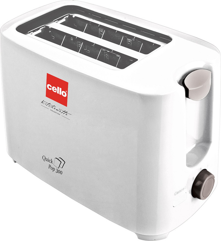 Cello 300 700 W Pop Up Toaster(White)