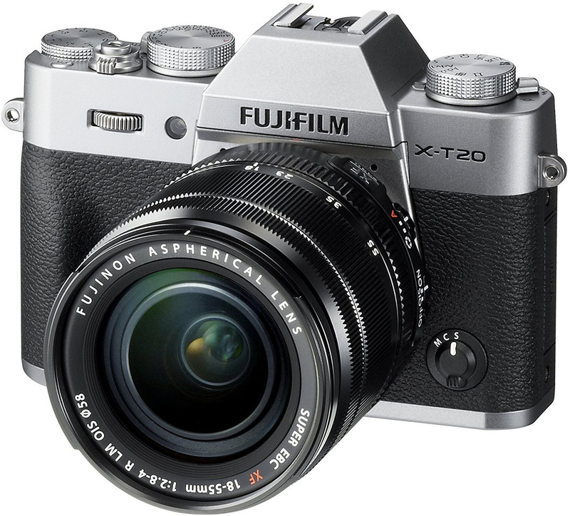 Fujifilm X-T20 Silver With XF 18-55 mm F2.8-4.0 R LM OIS Lens Mirrorless Camera Kit(Silver)