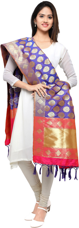 fabkaz Art Silk Woven Women Dupatta