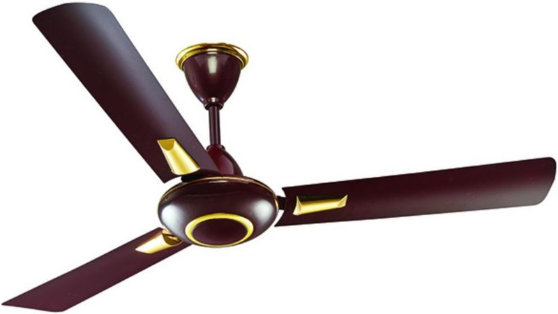 RALLIFAN MariGold 380 RPM Light Brown 0 mm 3 Blade Ceiling Fan(Light Brown, Pack of 1)