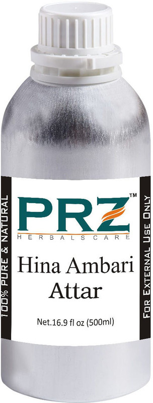 PRZ Hina Ambari Attar Roll-on For Unisex (500 ML) - Pure Natural Premium Quality Perfume (Non-Alcoholic) Floral Attar(Floral)