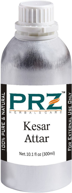 PRZ Kesar Attar For Unisex (300 ML) - Pure Natural Premium Quality Perfume (Non-Alcoholic) Floral Attar(Floral)