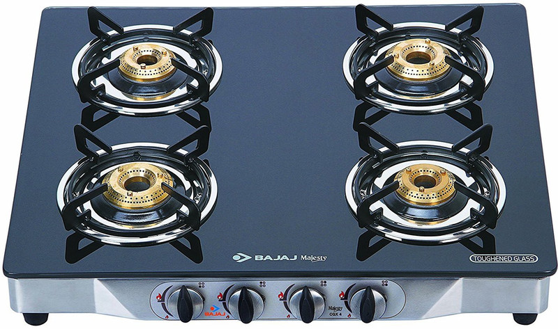 Bajaj Stainless Steel Manual Gas Stove(4 Burners)