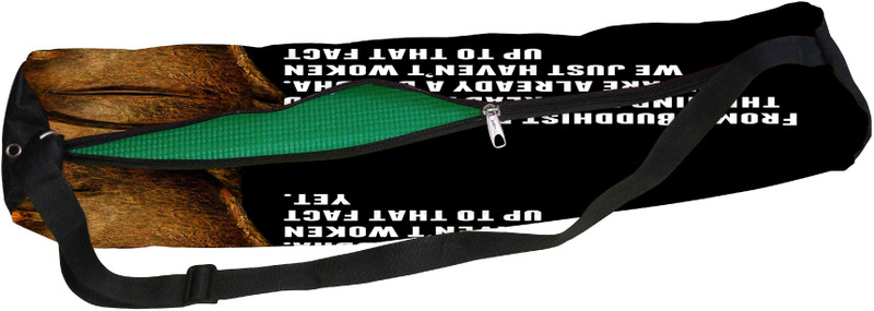 Orgner Poly Canvas Printed yoga mat Covers. Design : Yogs Buddhist Point of view(Multicolor, Backpack)