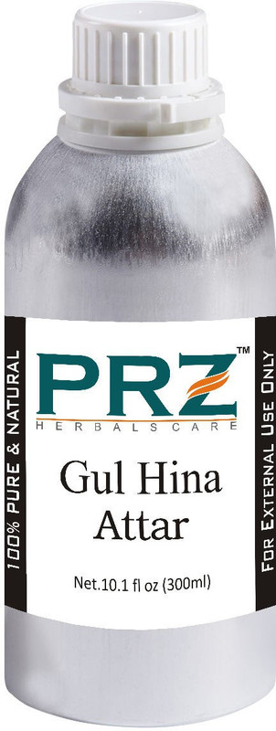 PRZ Gul Hina Attar For Unisex (300 ML) - Pure Natural Premium Quality Perfume (Non-Alcoholic) Floral Attar(Gul Hina)
