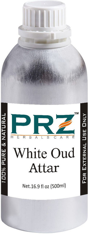PRZ White Oud Attar Roll-on For Unisex (500 ML) - Pure Natural Premium Quality Perfume (Non-Alcoholic) Floral Attar(Floral)
